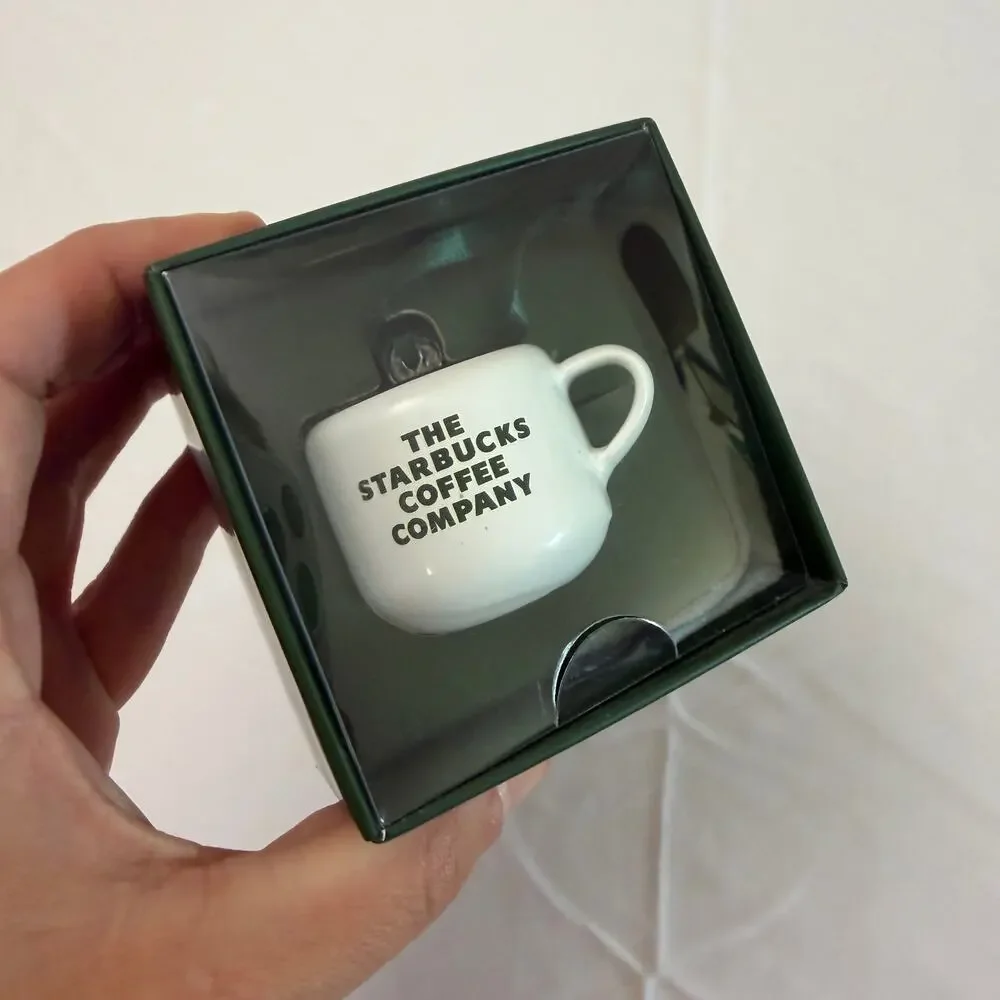 NIB Starbucks Coffee Company Limited Edition Glass Christmas Tree Ornament